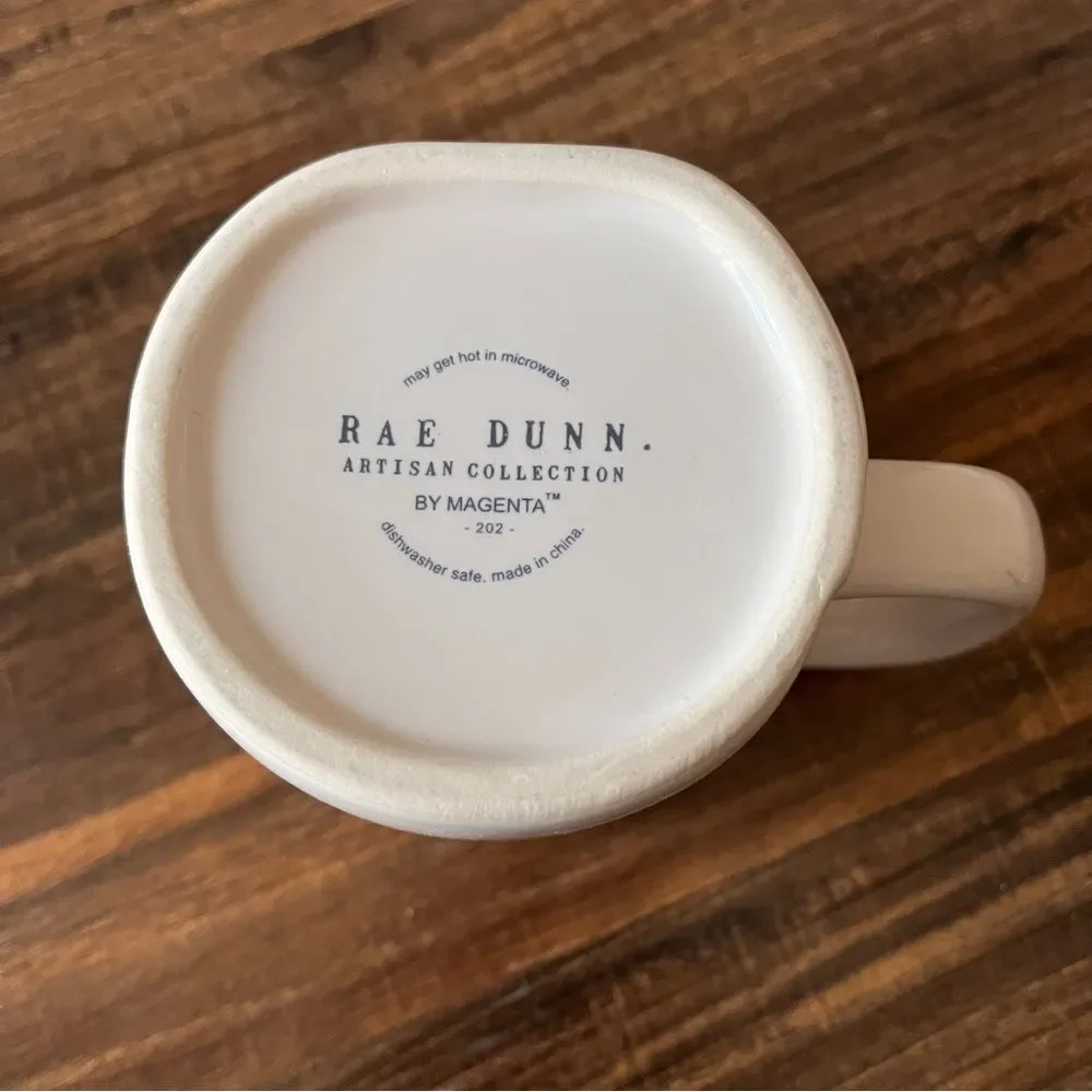 Rae Dunn Artisan Collection by Magenta #MOM LIFE White with Black Ceramic Mug